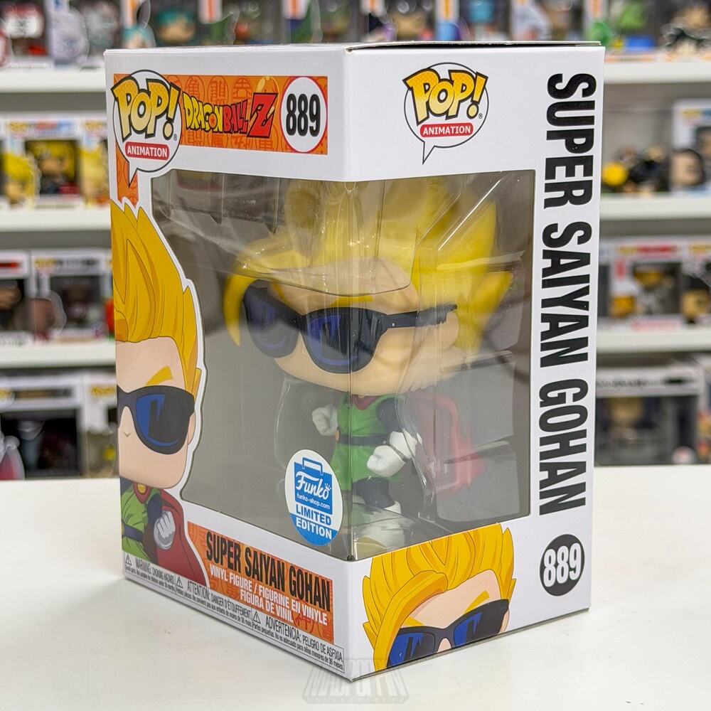 Funko Pop Anime Dragon Ball Z Super Saiyan Gohan Sunglasses 889 Toy Vinyl Figure - Picture 2 of 8